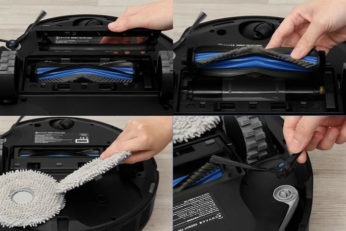 Robot hút bụi lau nhà Ecovacs Deebot T50 Pro Omni - Trắng/Đen